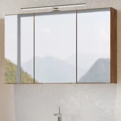 Spiegelschrank Pisca 100cm 3 Türen - Eiche