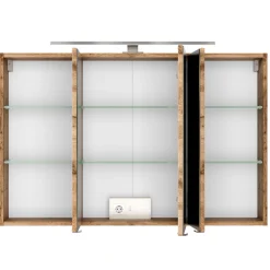 Spiegelschrank Pisca 100cm 3 Türen - Eiche