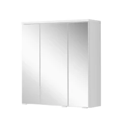 Spiegelschrank Pollet 60cm 3 Türen - weiß