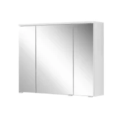 Spiegelschrank Pollet 80cm 3 Türen - weiß