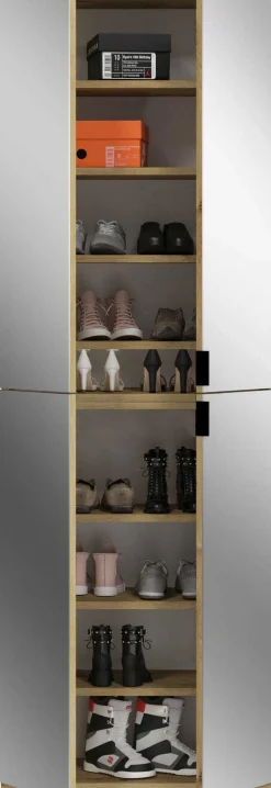 Spiegelschrank Projekt X Emob - Artisan Oak - 61x193x34 cm