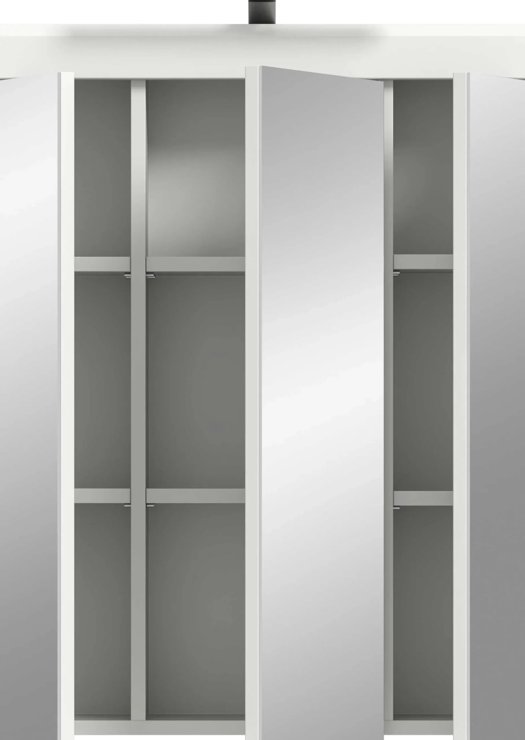 Spiegelschrank Scout Xonox - hochwertiger Weiß-Hochglanz - 60x79x18 cm
