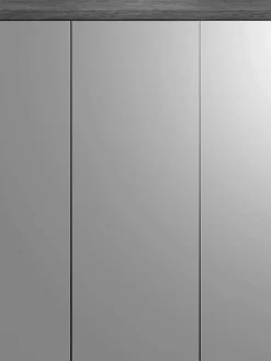 Spiegelschrank Scout Xonox - Rauchsilber/Weiß - 60x79x18 cm
