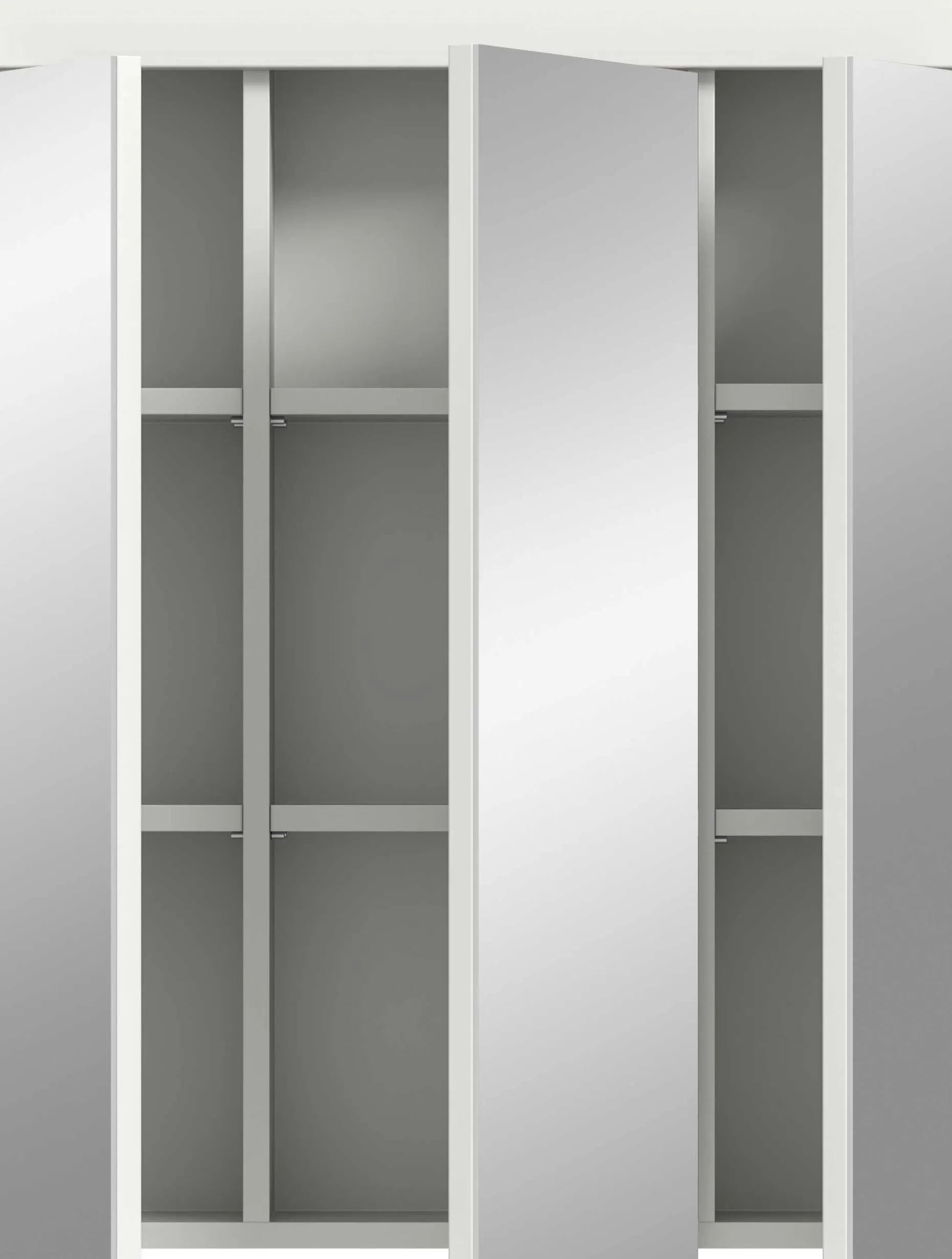 Spiegelschrank Scout Xonox - Weiß Hochglanz - 60x79x18 cm