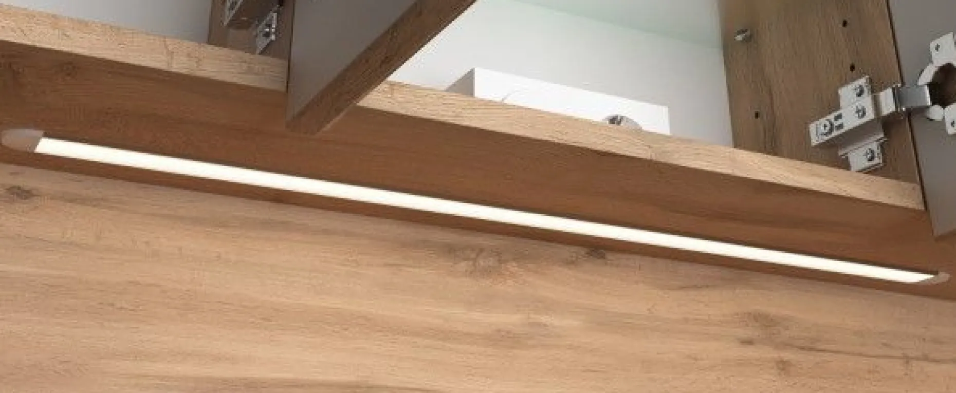 Spiegelschrank Sefa 100cm 3 Türen - Eiche wotan