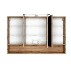 Spiegelschrank Sefa 100cm 3 Türen - Eiche wotan