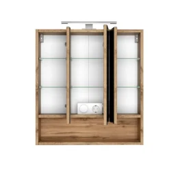 Spiegelschrank Sefa 60cm 3 Türen - Eiche wotan