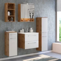Spiegelschrank Sefa 60cm 3 Türen - Eiche wotan