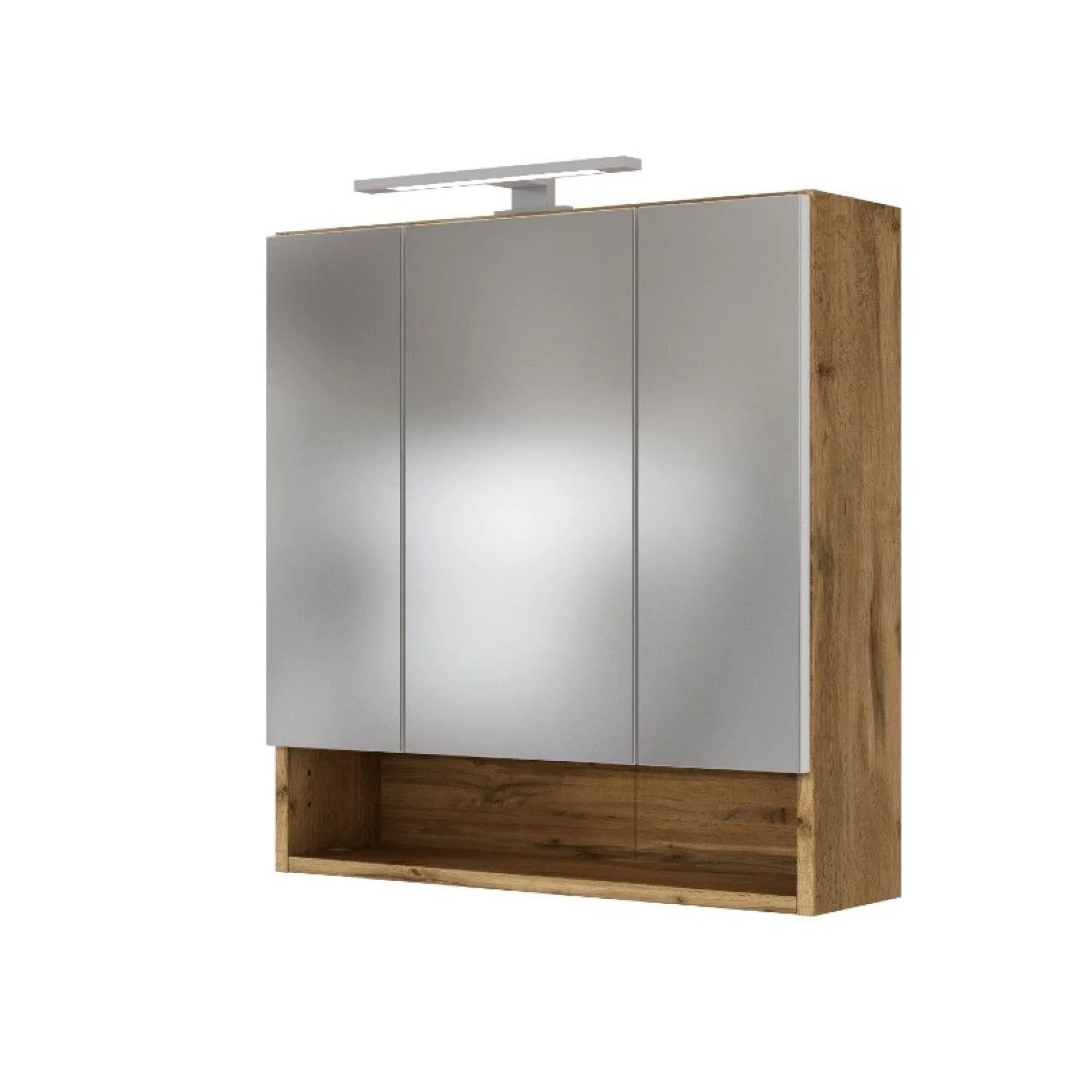 Spiegelschrank Sefa 60cm 3 Türen - Eiche wotan