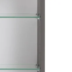 Spiegelschrank Vikas 120cm 3 Türen mit Beleuchtung - Eiche
