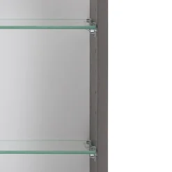 Spiegelschrank Vikas 60cm 3 Türen mit Beleuchtung - anthrazit