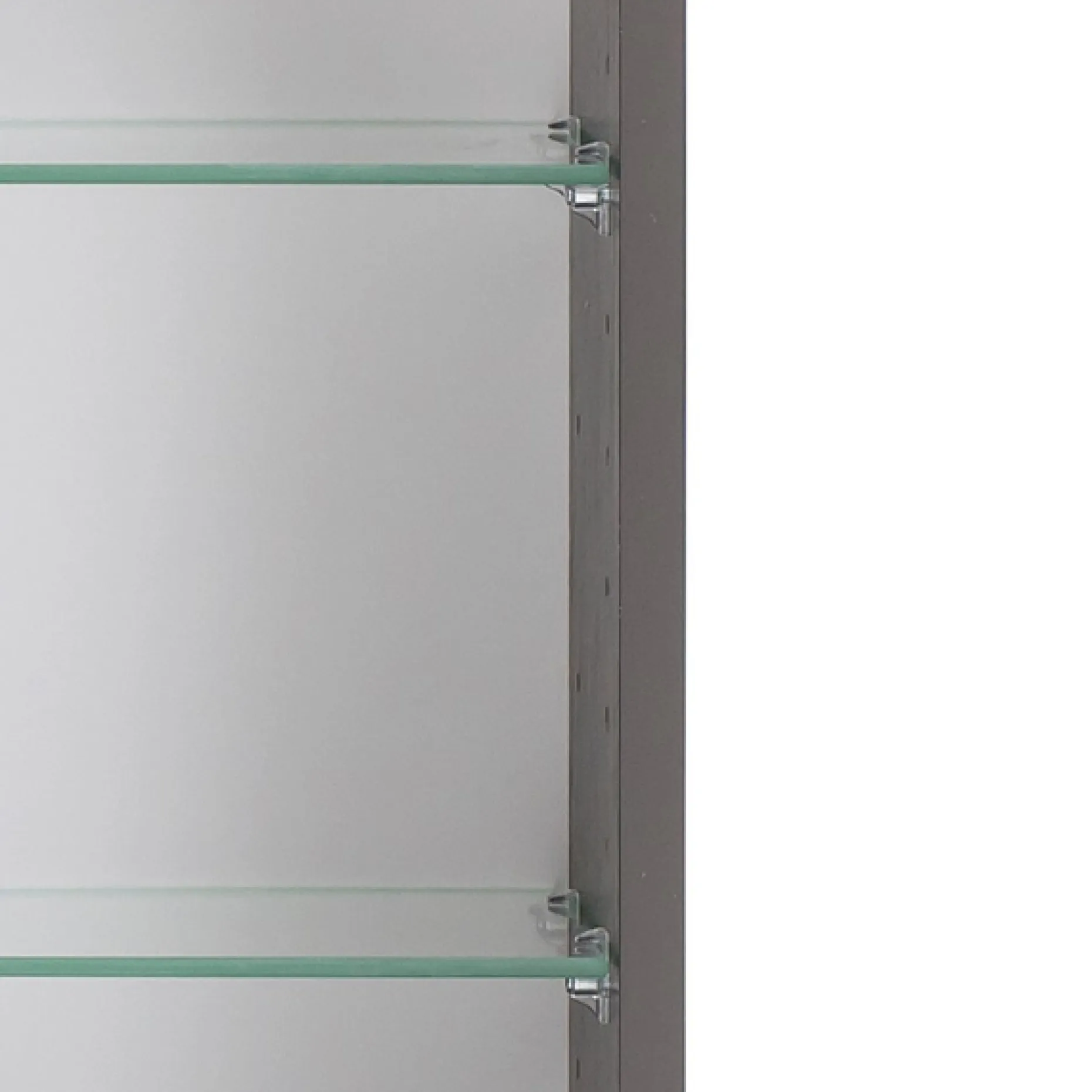 Spiegelschrank Vikas 60cm 3 Türen mit Beleuchtung - anthrazit