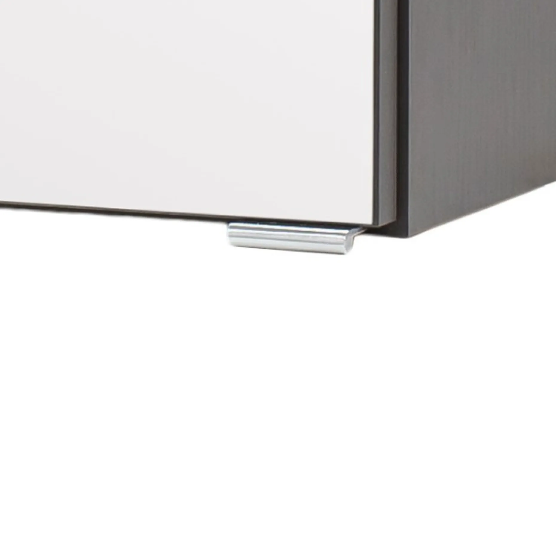 Spiegelschrank Vikas 60cm 3 Türen mit Beleuchtung - anthrazit