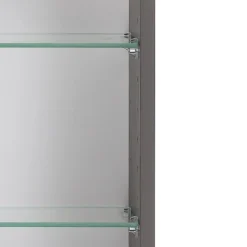 Spiegelschrank Vikas 100cm 3 Türen mit Beleuchtung - anthrazit