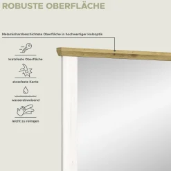 Xonox Spiegel Verona in Sibiu Lärche Imitation - 82x70x4 cm - /Natur