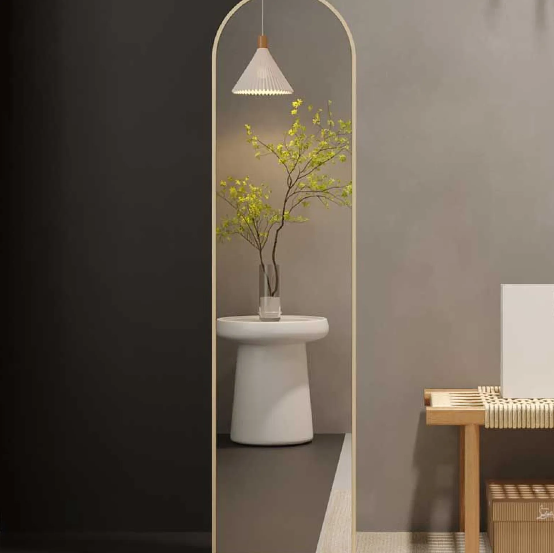 Rousseau Standspiegel Rosalie | 40 x 160 cm | Old Oak Design