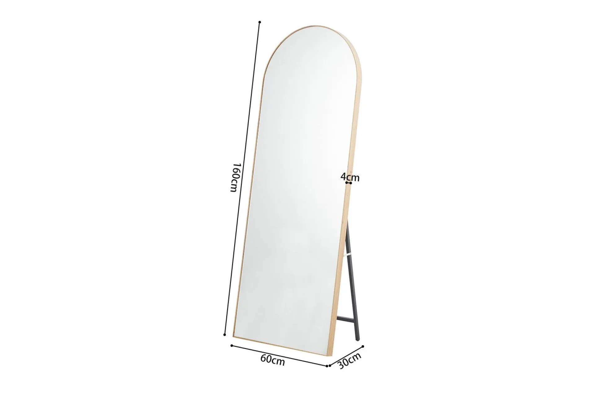 Rousseau Standspiegel Rosalie | 60 x 160 cm | Old Oak Design