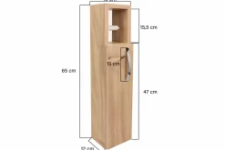 Star Badezimmerschrank | 100 % MELAMIN | Eiche