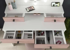 Kinder Trasman Star Schminktisch mit Beleuchtung - rosa/weiß