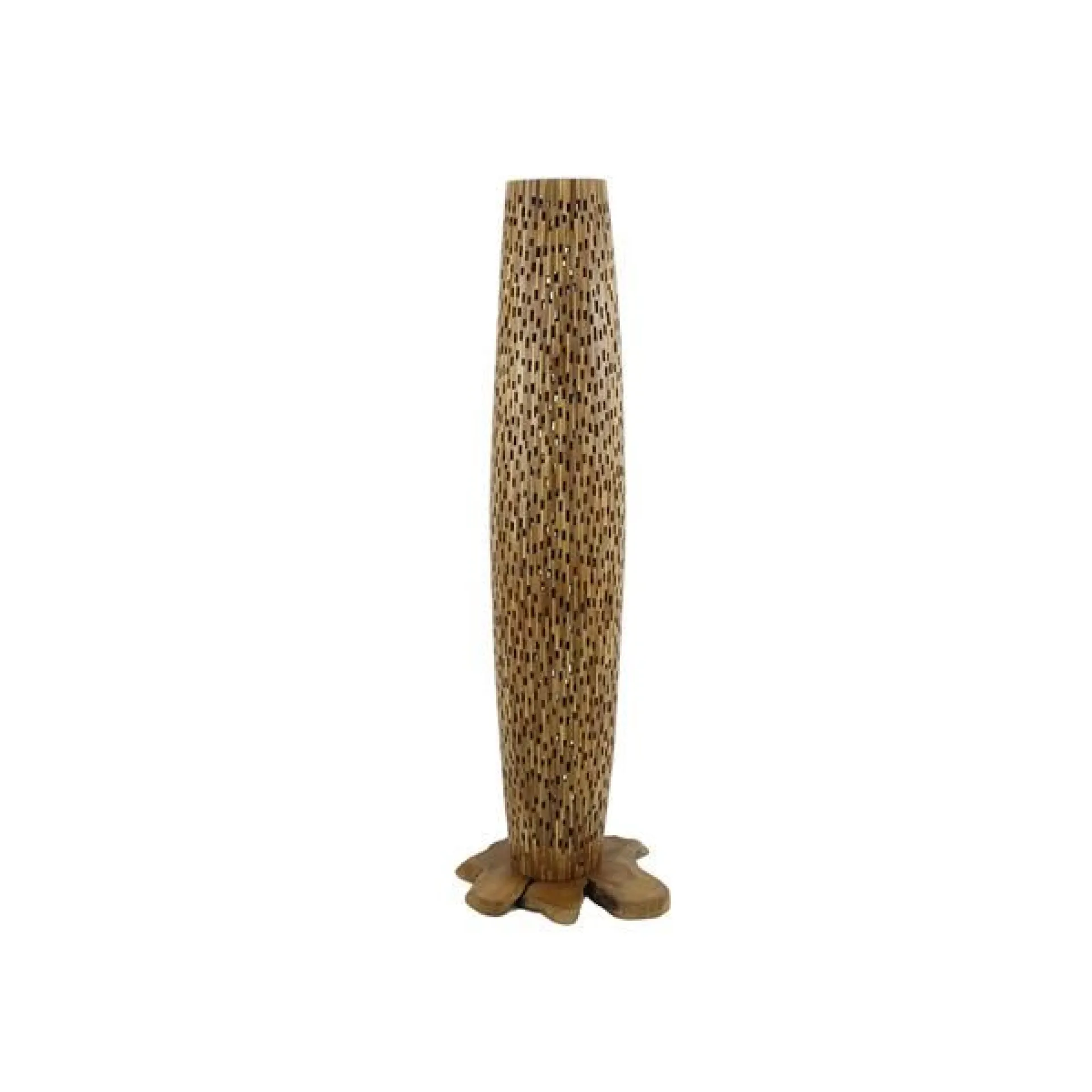 Emob Stefanos Stehlampe 145 cm-recyceltes Teakholz