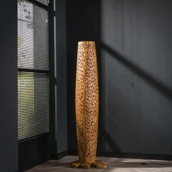 Emob Stefanos Stehlampe 145 cm-recyceltes Teakholz