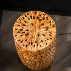 Emob Stefanos Stehlampe 145 cm-recyceltes Teakholz