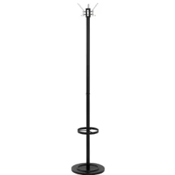 Stehende Garderobe | Ø37 cm x 179 cm | Schwarz