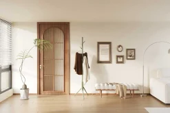 Steh-Garderobe Kassie | Ø48 x 174 cm | Grün / Metall