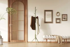 Steh-Garderobe Kassie | Ø48 x 174 cm | Grün / Metall