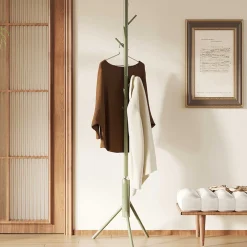 Steh-Garderobe Kassie | Ø48 x 174 cm | Grün / Metall