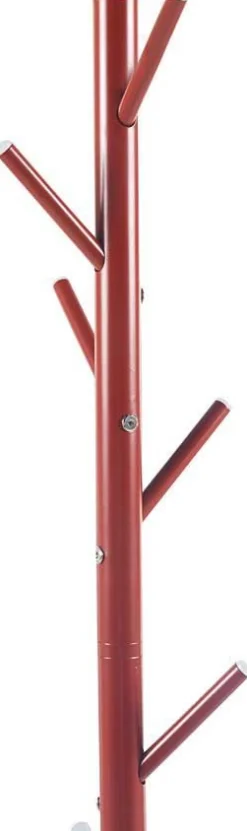 Steh-Garderobe Kassie | Ø48 x 174 cm | Rot / Metall