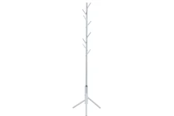 Steh-Garderobe Kassie | Ø48 x 174 cm | Weiß / Metall