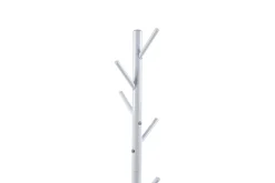 Steh-Garderobe Kassie | Ø48 x 174 cm | Weiß / Metall