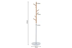 Steh-Garderobe Viola | Ø37 x 172 cm | Buche / Metall