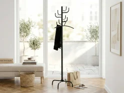 Steh-Garderobe | Ø48 x 180 cm | Schwarz