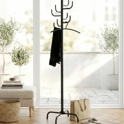 Steh-Garderobe | Ø48 x 180 cm | Schwarz