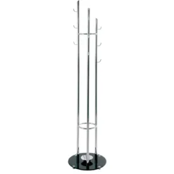 Steh-Garderobe | Ø40 x 183 cm | Schwarz