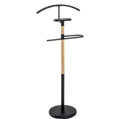 Stehgarderobe | 47 x 29 x 112 cm | Schwarz, pulverbeschichtet