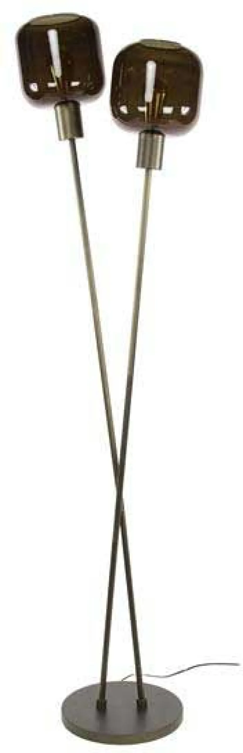 Emob Stehleuchte Bronza - 46x30x167cm - 2 Lampen - Glas -
