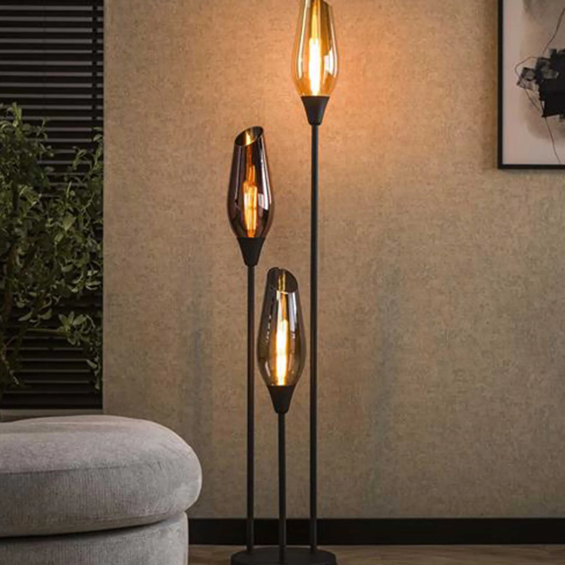 Emob Stehleuchte Cocoon - Ø35x168cm - 3 Lampen - Glas