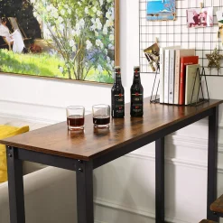 Vasagle Stehtisch Isolde 120x40 industrial - braun/schwarz