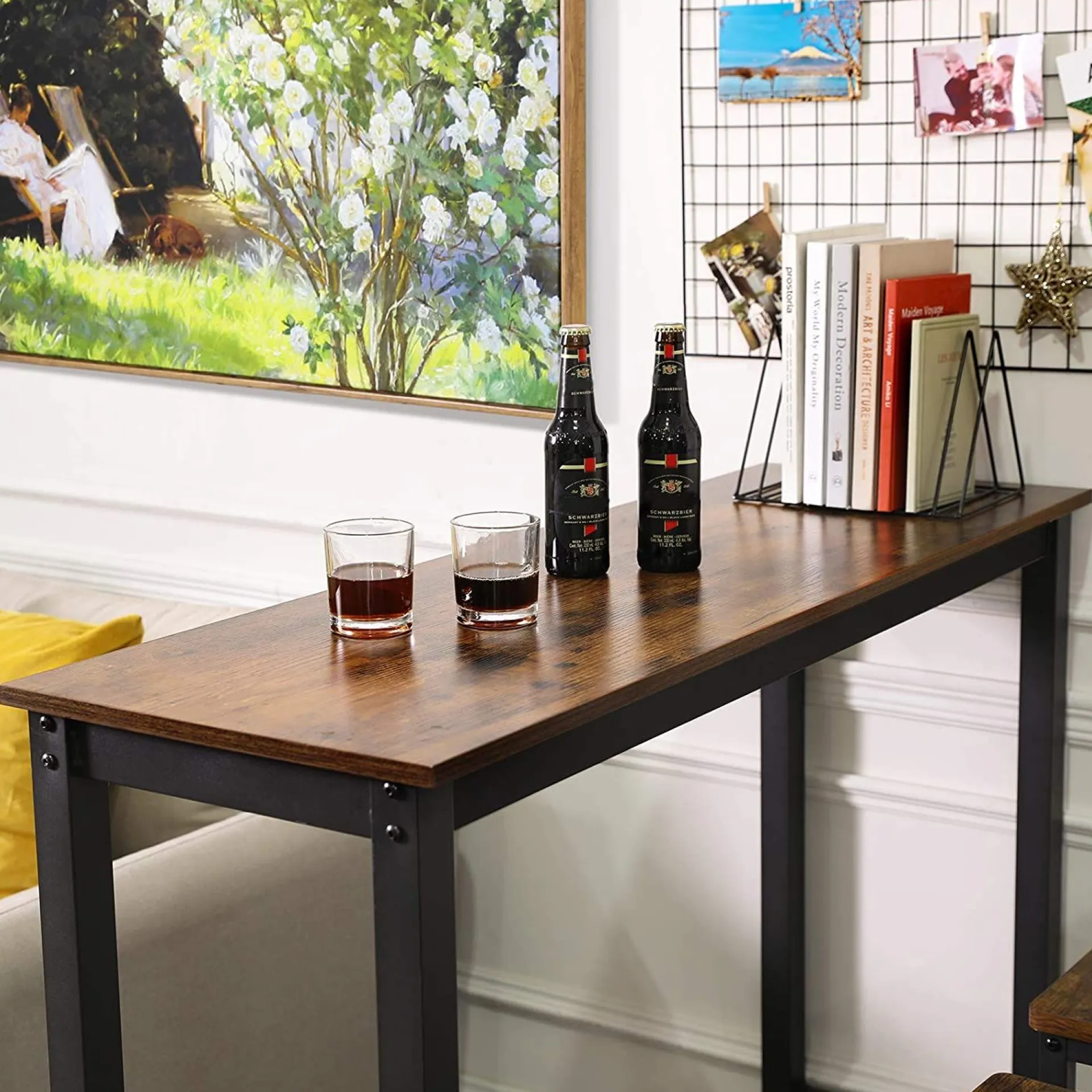 Vasagle Stehtisch Isolde 120x40 industrial - braun/schwarz