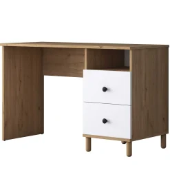 Emob Stilvoller Schreibtisch | Woody Fashion | 100% Melamin | Nussbaum
