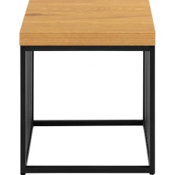 Emob Strington Beistelltisch - 40x40x42 cm - Wildeiche/schwarz