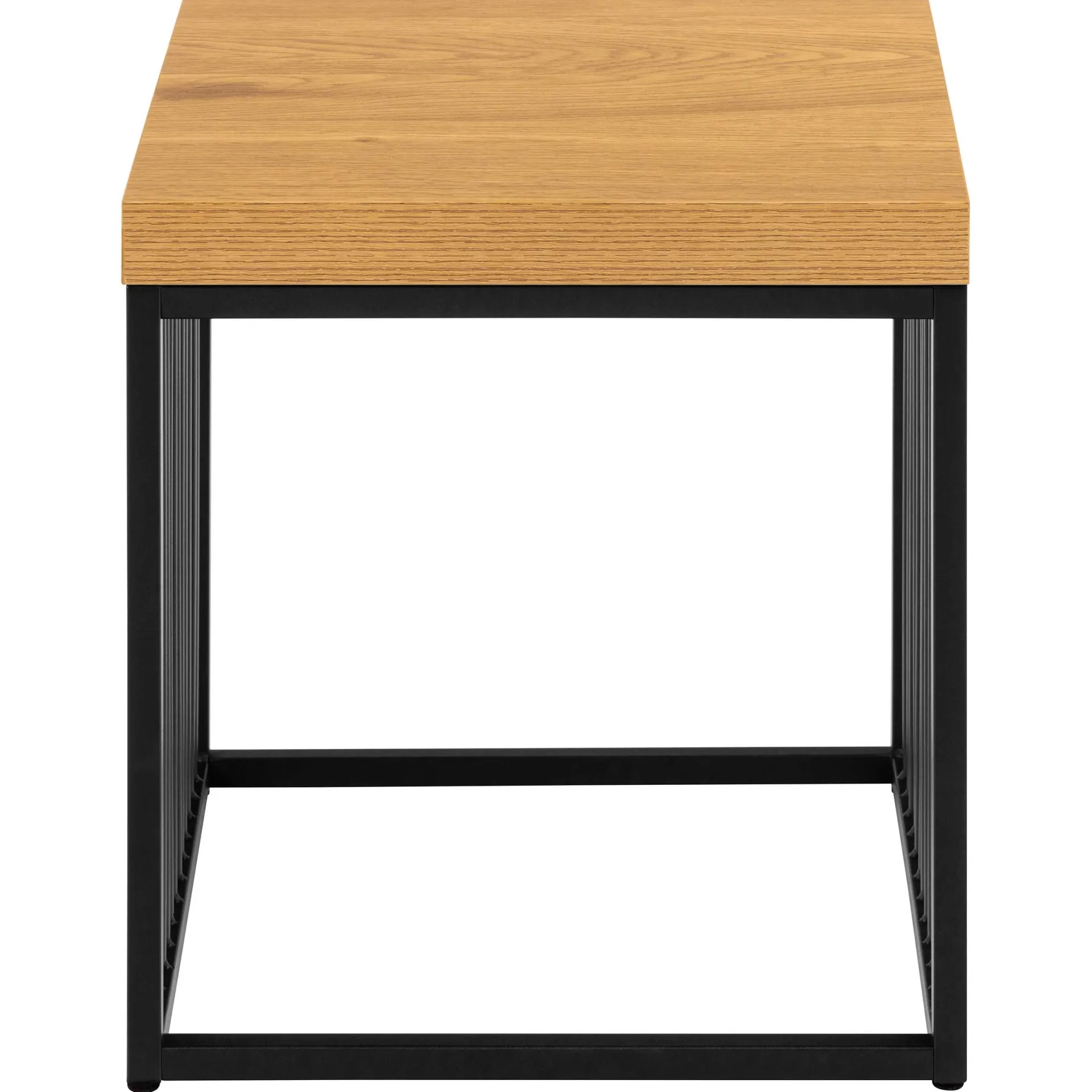 Emob Strington Beistelltisch - 40x40x42 cm - Wildeiche/schwarz
