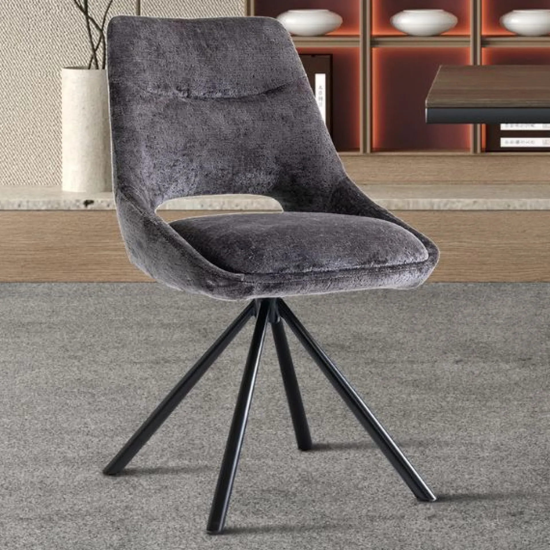 Rousseau Stuhl Dante | 51 x 60 x 86 cm | Grau