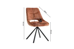 Rousseau Stuhl Dante | 51 x 60 x 86 cm | Rostdesign
