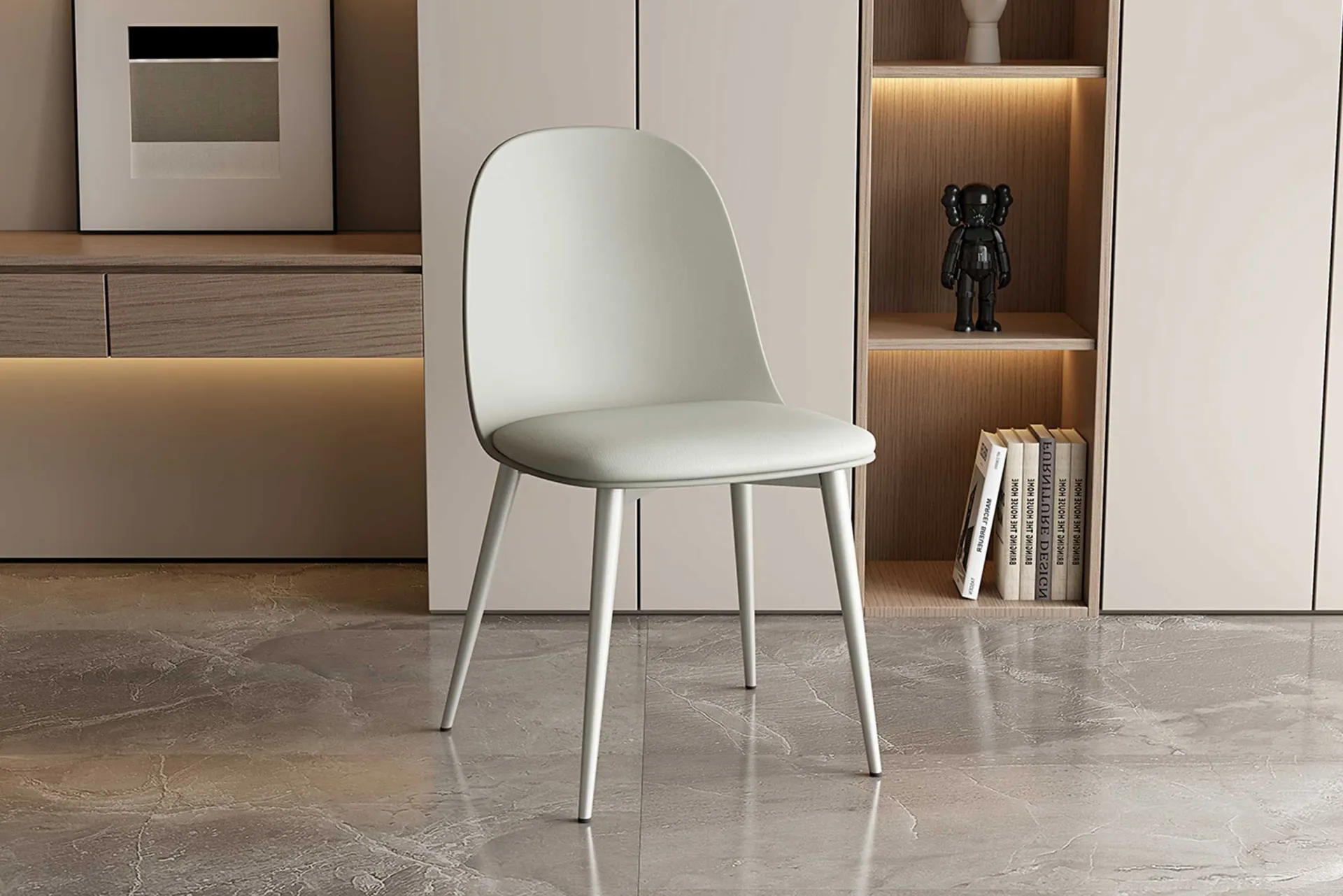 Rousseau Stuhl Jasmin | 51 x 44 x 81 cm | Grau-