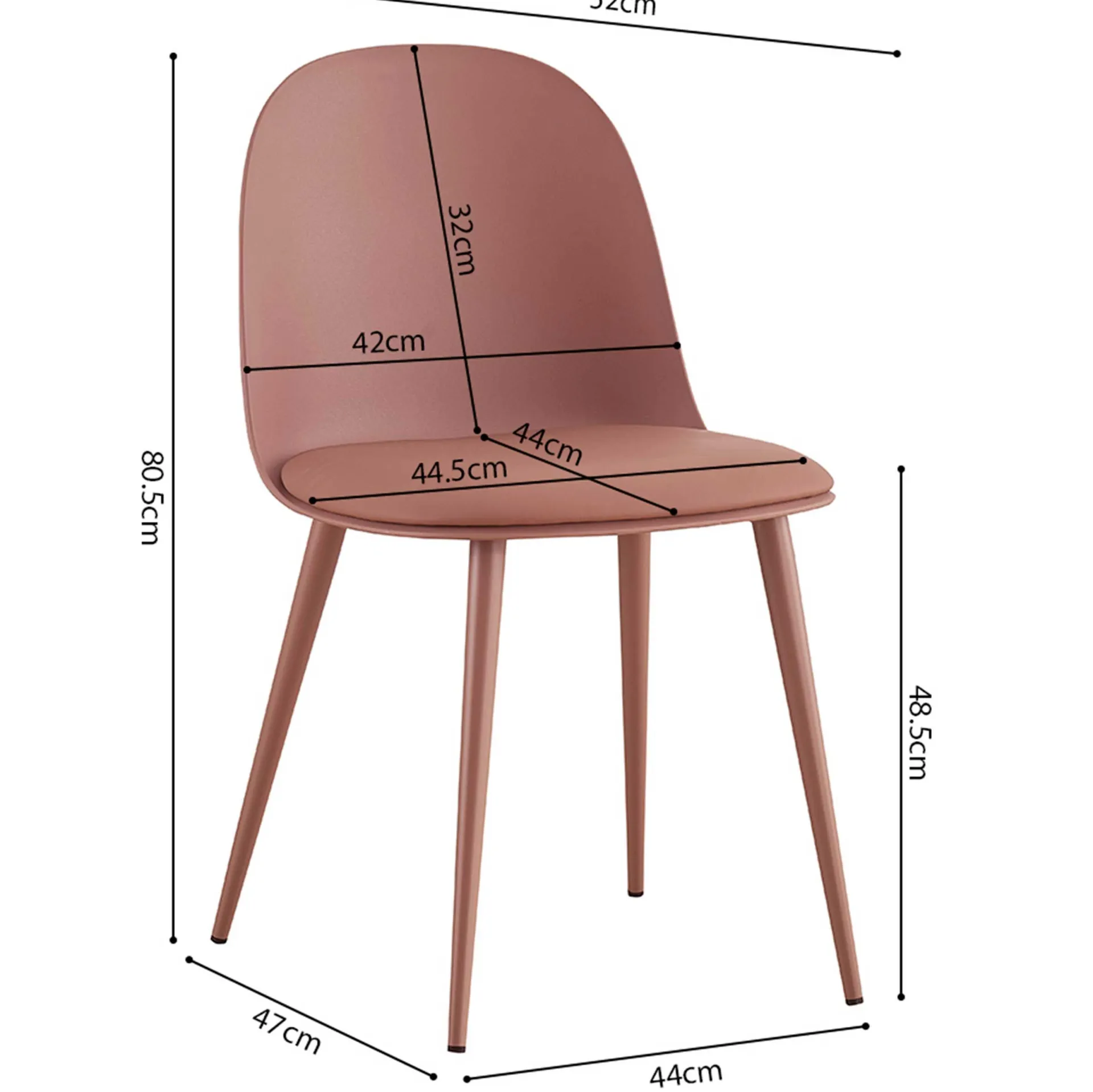 Rousseau Stuhl Jasmin | 51 x 44 x 81 cm |