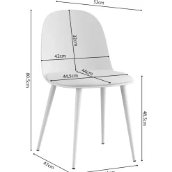 Rousseau Stuhl Jasmin | 51 x 44 x 81 cm |